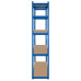 Raft Metalic 5 Polite 750K Mdf 180X90X40 Albastru Rebel