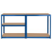 Raft Metalic 5 Polite 750K Mdf 180X90X40 Albastru Rebel