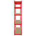 Raft Metalic 5 Polite 750Kg Mdf 180X90X40 Rosu Rebel