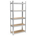 Raft Metalic 5 Polite Mdf 150X70X30 750Kg Rebel