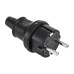 Stecher 16A/250V- Ip44 Negru 2237