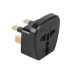 Adaptor Tensiune Priza Uk - Universal Negru
