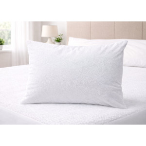 Husa Perna Impermeabila Din Frotir Bumbac Cu Fermoar, 50X70 Cm