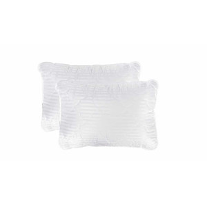 Set 2 Perne  Matlasate Microfibra Striata, 50X70 Cm
