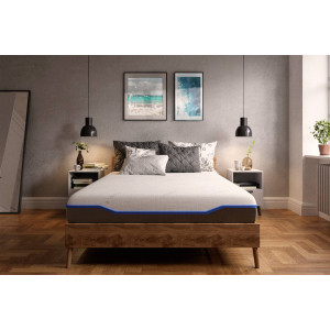 Saltea Cu Memorie Și Arcuri Individuale Domine Tencel Ultra Pocket Multilayer 100X200, Înălțime 24 Cm, Husă Detașabilă, Fermitate Medie