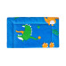 Lenjerie Patut Bebe,, Cearceaf Pat 60X120X10 Cu Elastic, Cearceaf Pilota 80X110, Perna Joasa 20X35, Dinozauri