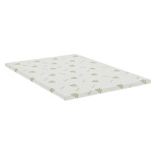 Topper Aloe Vera 120X200X4 Cm, Husa Detasabila Si Lavabila, Fermitate Medie