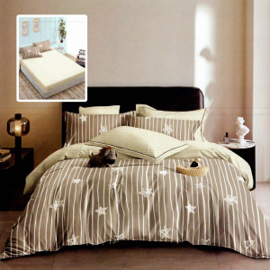 Lenjerie De Pat Finet 6 Piese, Cearceaf Pat Cu Elastic, Cearceaf Pilota 200X230, 2 Fete Perna 50X70, 2 Fete Perna 70X70, Extra Hf6P265