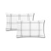 Set 2 Perne 50X70  Belina Grid, Microfibra, Lavabile La Masina