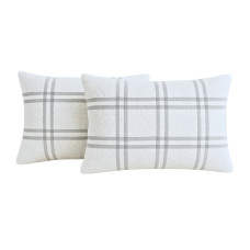 Set 2 Perne 50X70  Belina Grid, Microfibra, Lavabile La Masina
