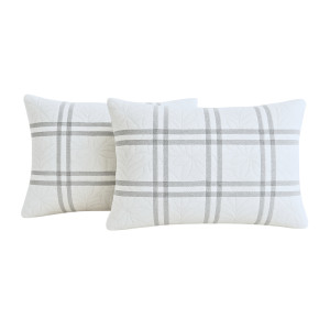 Set 2 Perne 50X70  Belina Grid, Microfibra, Lavabile La Masina