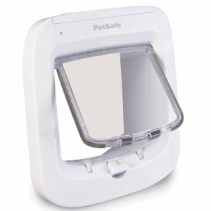 Petsafe Ușă Pentru Pisici, Cu Microcip, Alb, Ppa19-16145