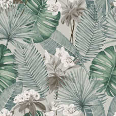 Dutch Wallcoverings Tapet Eden, Gri Și Verde Deschis