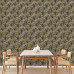 Dutch Wallcoverings Tapet "Palm Trees", Auriu Și Negru