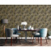 Dutch Wallcoverings Tapet "Palm Trees", Auriu Și Negru