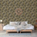 Dutch Wallcoverings Tapet "Palm Trees", Auriu Și Negru