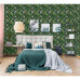 Dutch Wallcoverings Tapet Eden, Negru Și Verde Închis