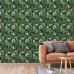 Dutch Wallcoverings Tapet Eden, Negru Și Verde Închis