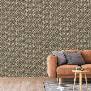 Dutch Wallcoverings Tapet "Galactic", Maro Și Alb