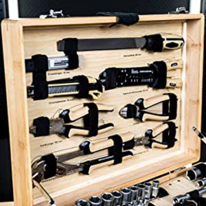 Brüder Mannesmann Set De Scule, 108 Piese, Carcasă Din Bambus