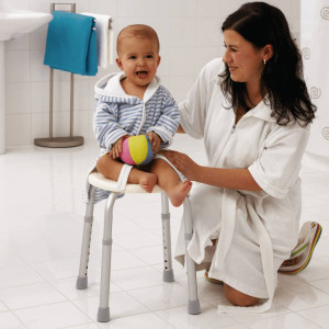 Ridder Taburet Pentru Baie Rotund, Alb, 110 Kg, A00603101