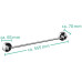 Ridder Bară Pentru Prosoape 55,5X7X6,5 Cm Crom 12120000