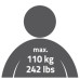 Ridder Bară De Sprijin, Negru, 60 Cm, Aluminiu