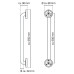 Ridder Bară De Sprijin, Negru, 60 Cm, Aluminiu