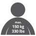 Ridder Bară Mobilă De Sprijin Pentru Toaletă Alb 150 Kg A0110101