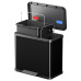 Hailo Coș De Gunoi Cu Pedală Oko Duo Plus, Negru, 17 L+9 L, Mărime L
