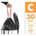 Hailo Coș De Gunoi Cu Pedală Oko Duo Plus, Negru, 17 L+9 L, Mărime L