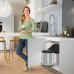 Hailo Coș De Gunoi Dulap Compact-Box M 15 L Oțel Inoxidabil 3555-101