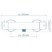 Schütte Baterie De Cadă Cu Termostat London, 5,5 Cm