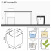 Lechuza Jardinieră "Cube Cottage 50 All-In-One", Mocha