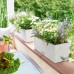 Lechuza Jardinieră "Balconera Cottage 50 All-In-One", Alb