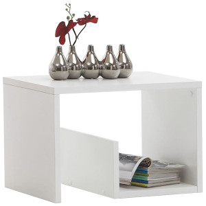 Fmd Masă De Cafea 2-În-1, 59,1 X 35,8 X 37,8 Cm, Alb