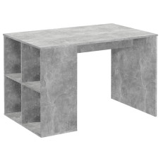 Fmd Birou Cu Rafturi Laterale, Gri Beton, 117 X 73 X 75 Cm