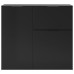 Fmd Comodă Cu Sertar Și Uși, Negru, 89,1X31,7X81,3 Cm