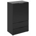 Fmd Comodă Cu Sertar Și Uși, Negru, 49,7X31,7X81,3 Cm