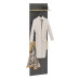 Fmd Cuier Haine Cu Raft Pentru Perete, Matera & Stejar, 50X23X188 Cm