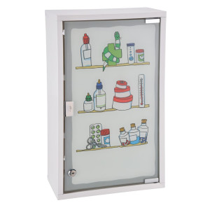Hi Dulap De Medicamente, 30 X 15 X 50 Cm, Oțel Inoxidabil