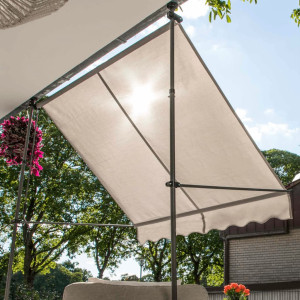 Hi Copertină Mobilă, Gri, 200X120 Cm