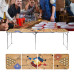 Hi Masă Beer Pong Pliabilă, 240X60X55 Cm, Mdf Și Aluminiu