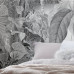 Komar Fototapet Mural Lac Tropical Alb & Negru, 200X270 Cm