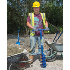 Draper Tools Burghiu Groapă Stâlp Cu Sfredel, Albastru, 1070 X 155 Mm