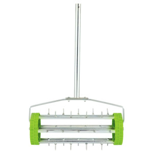 Draper Tools Aerator Pentru Gazon Cu Tambur, 450 Mm, Verde
