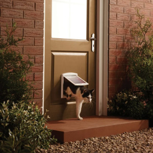 Petsafe Ușă Pentru Animale De Companie 2 Căi 715 Mică Alb 17,8X15,2 Cm