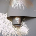 Dutch Wallcoverings Tapet "Fawning Feather", Gri Și Aur Roz