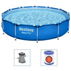 Bestway Piscină Cu Cadru Steel Pro, 366 X 76 Cm