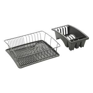 Metaltex Scurgător De Vase „Aquatex Plus Lava”, Negru